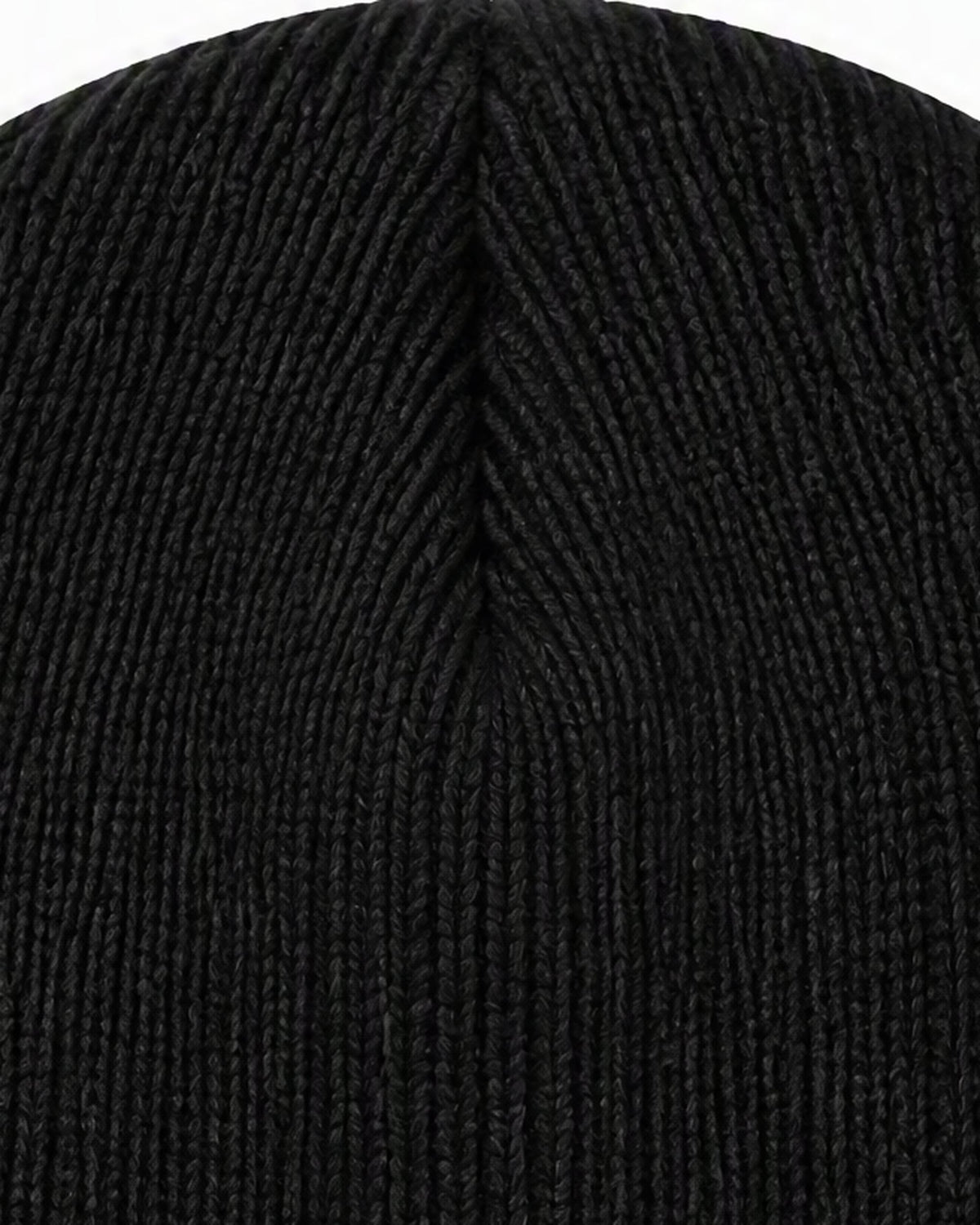 BLACK ORBIT BEANIE — fabric detail close-up