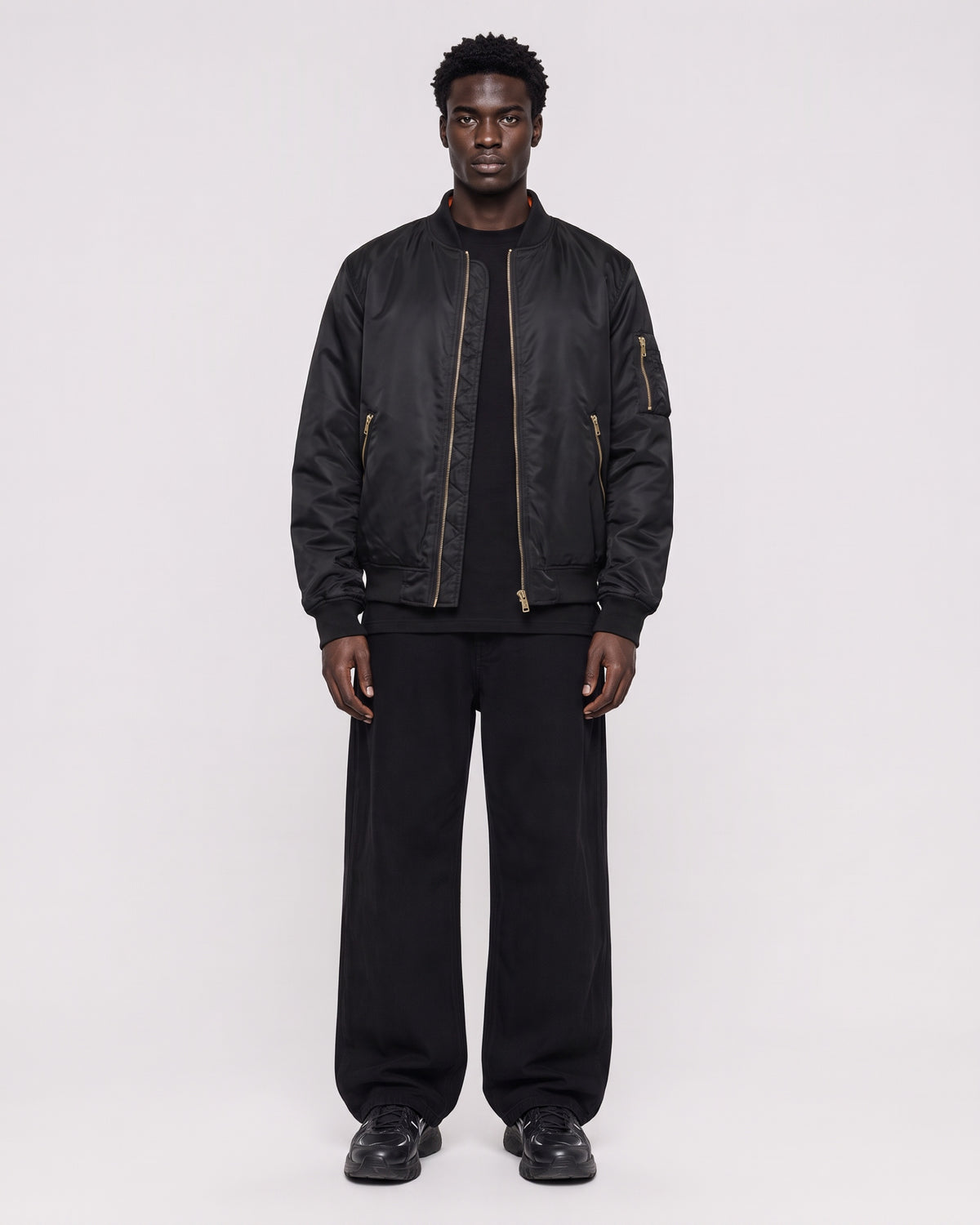 MA-1 BOMBER JACKET — black porte face