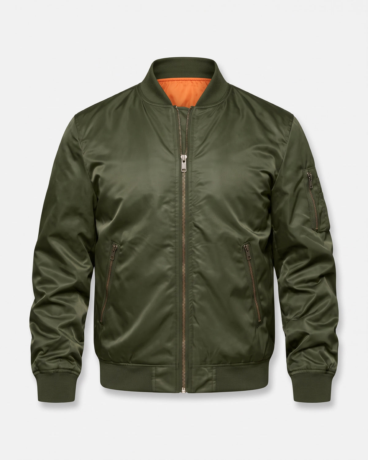 MA-1 BOMBER JACKET — olive face