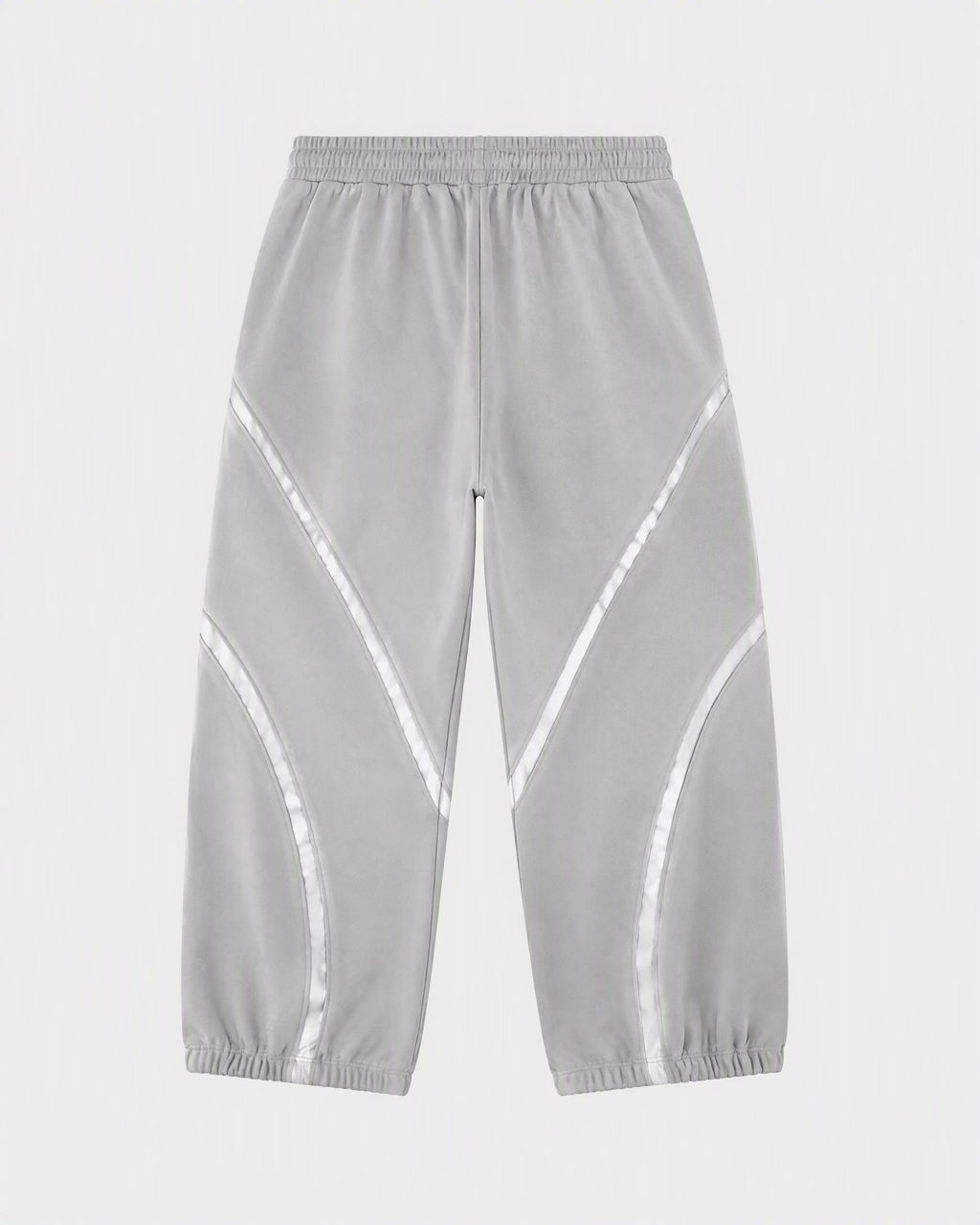 GREY ORBIT JOGGER — back view, flat lay