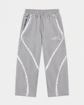 GREY ORBIT JOGGER — front view, flat lay