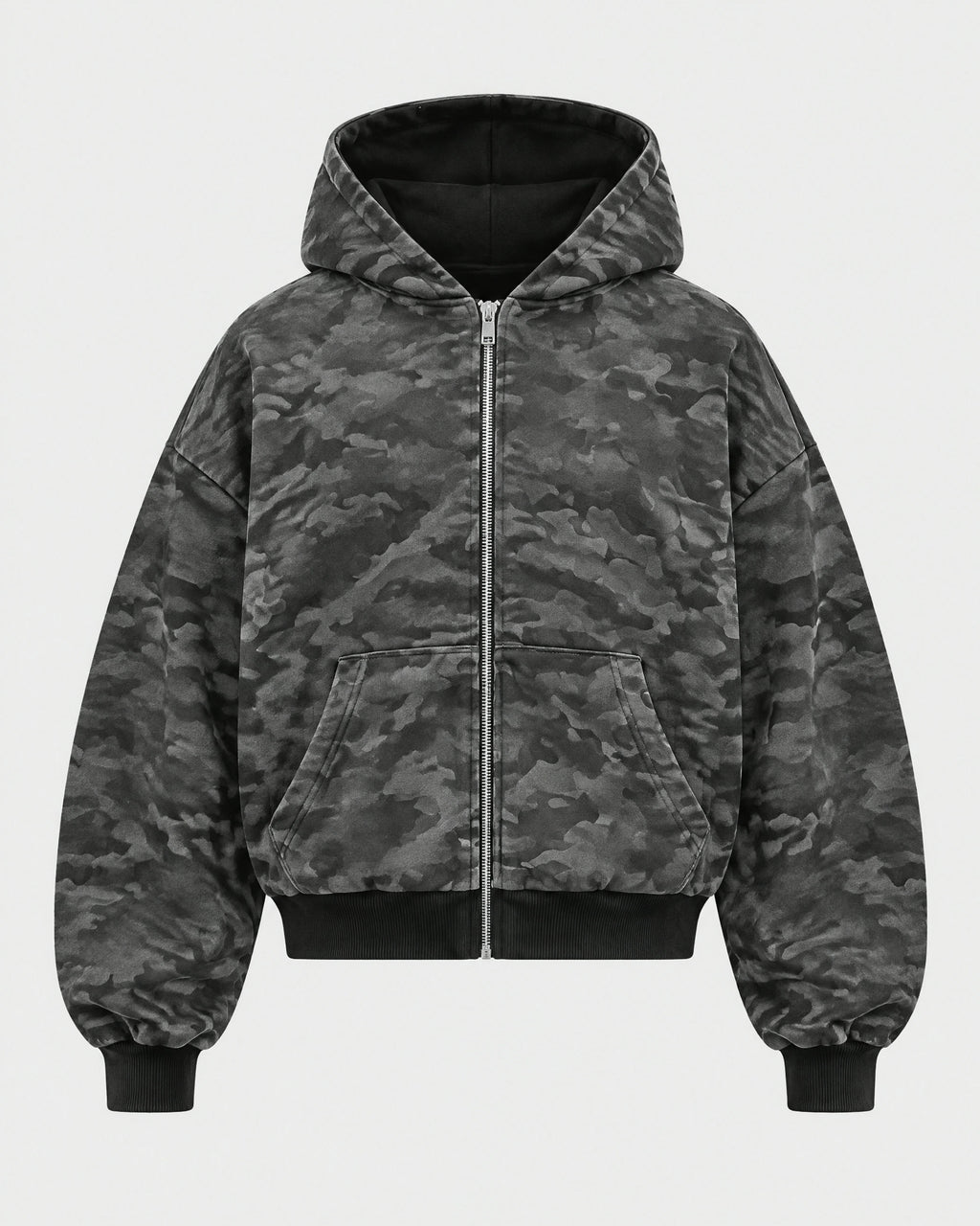 REVERSIBLE ZIP HOODIE — Dark Camo