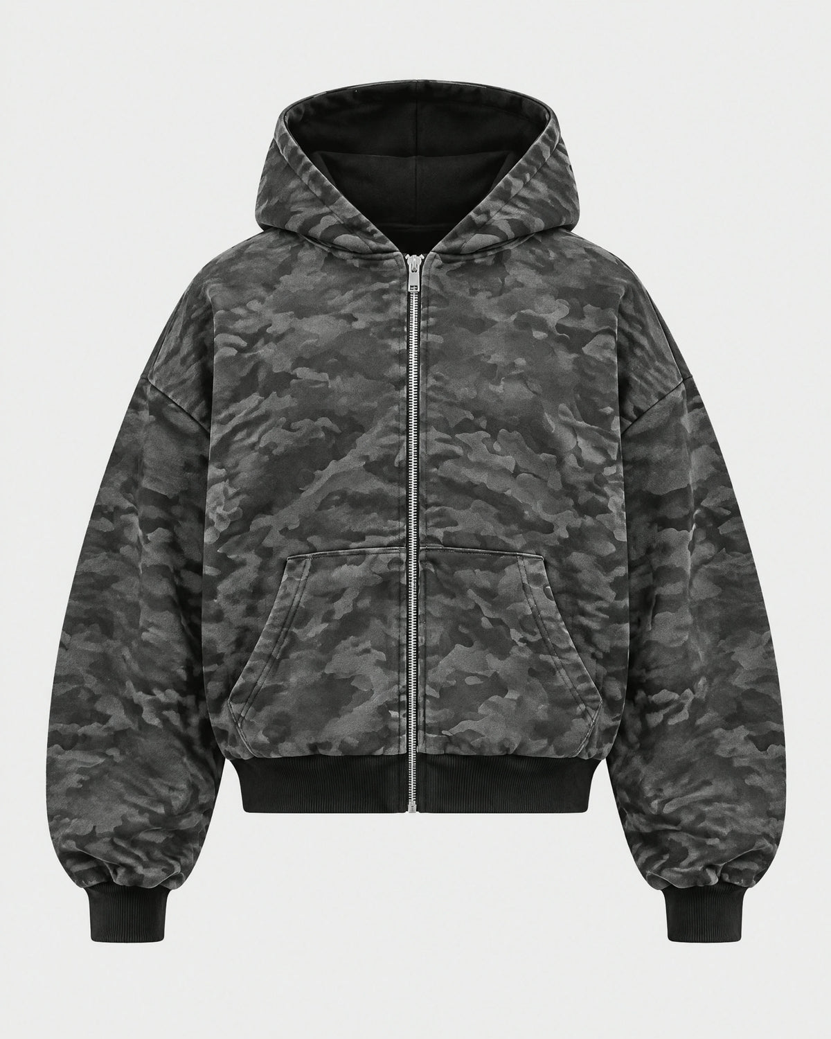 REVERSIBLE ZIP HOODIE — Dark Camo