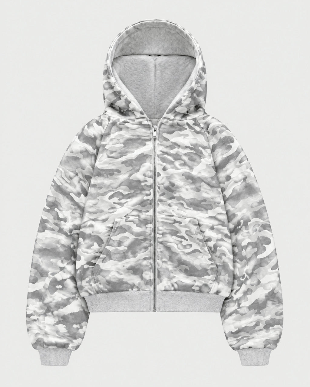 REVERSIBLE ZIP HOODIE — Snow Camo