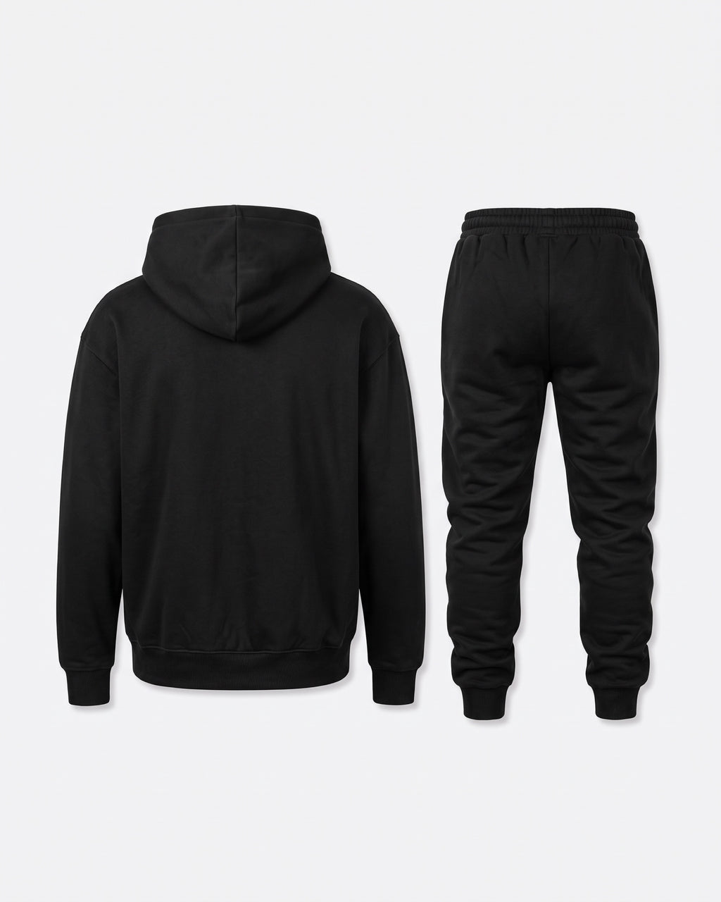 ESSENTIAL SWEATSUIT SET — black dos