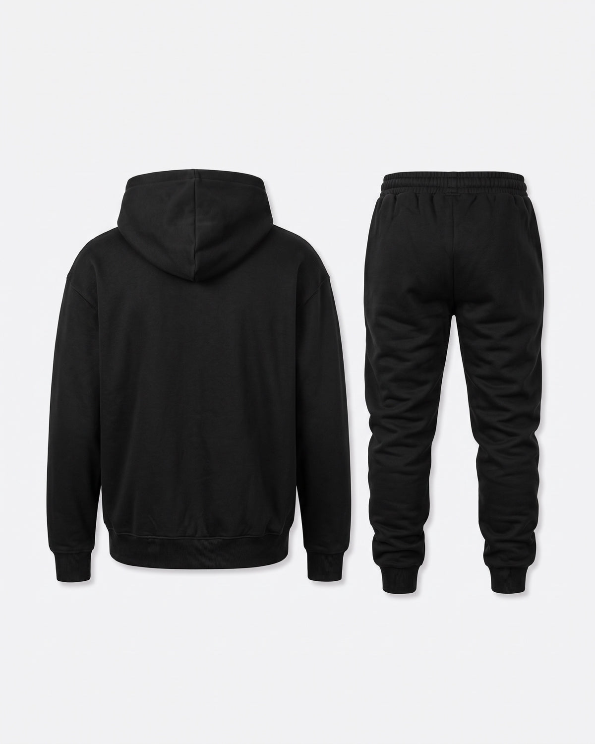 ESSENTIAL SWEATSUIT SET — black dos