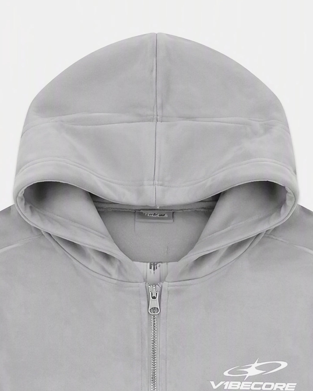GREY ORBIT ZIP — fabric detail close-up