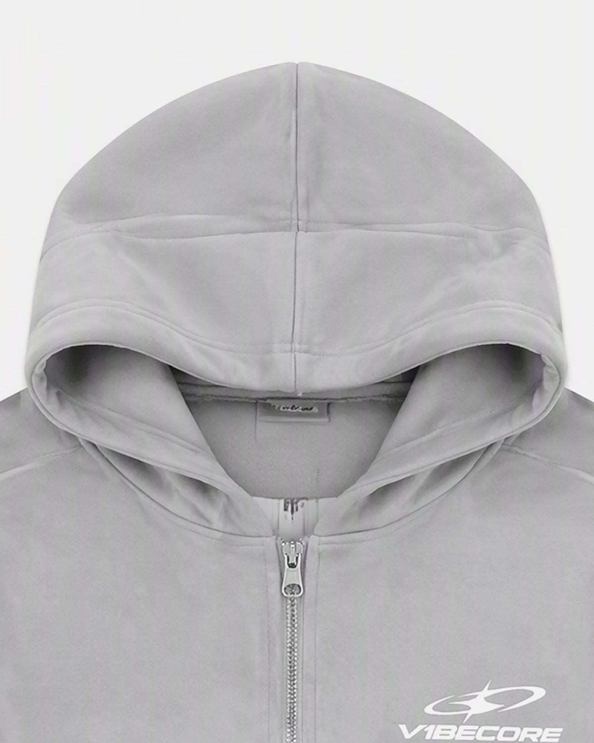 GREY ORBIT ZIP — fabric detail close-up